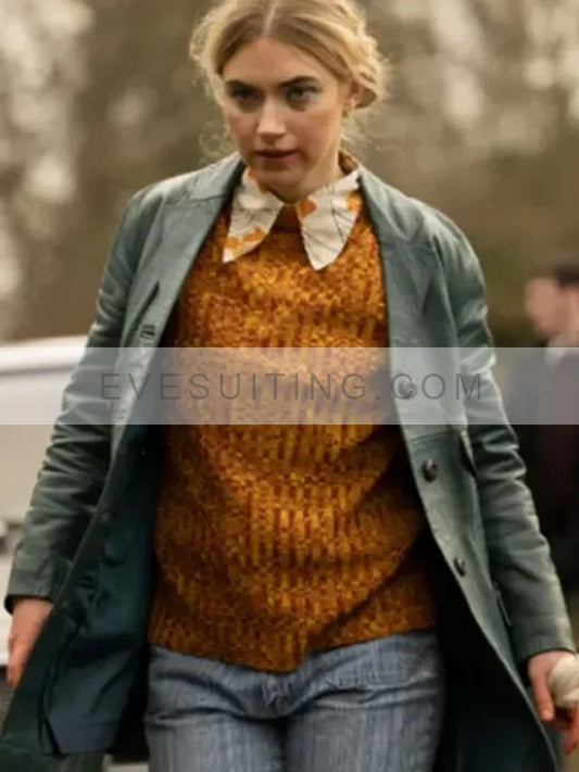 Rose Dugdale Roses War 2024 Leather Coat