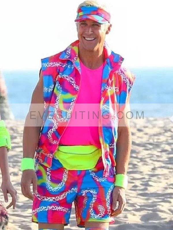 Ryan Gosling Barbie 2023 Ken Rainbow Vest
