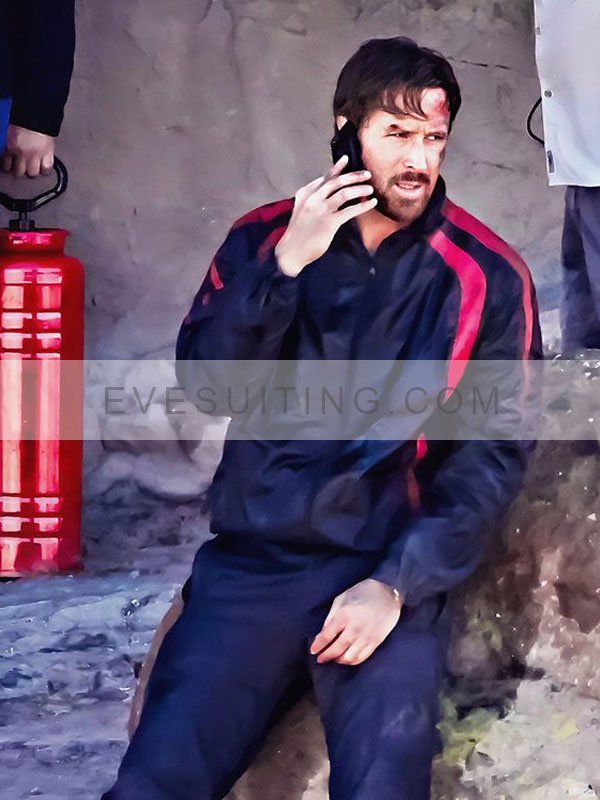 Ryan Gosling Movie The Gray Man 2022 Court Gentry Black Tracksuit