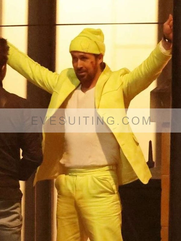 Ryan Gosling The Fall Guy 2024 Colt Seavers Yellow Blazer
