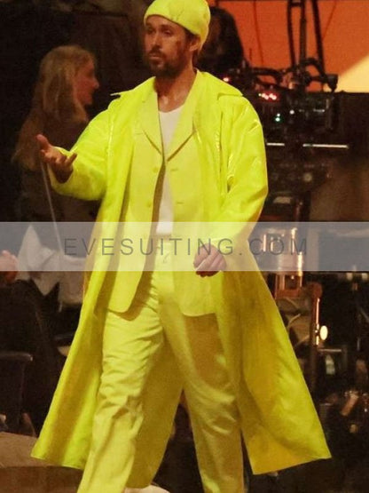 Ryan Gosling Yellow Trench Coat