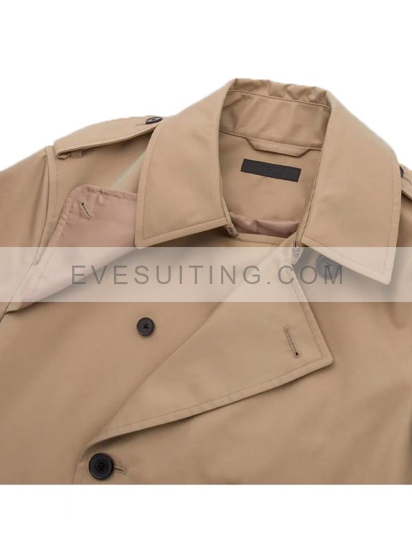 Ryan McPartlin Cut, Color, Murder 2022 Cotton Beige Coat