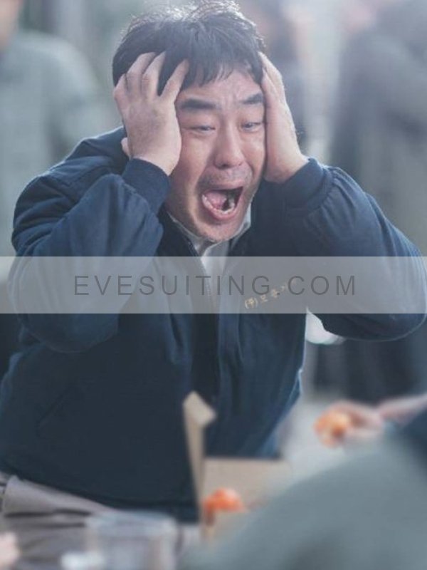 Ryu Seung-ryong TV Series Chicken Nugget 2024 Choi Seon Man Blue Bomber Jacket