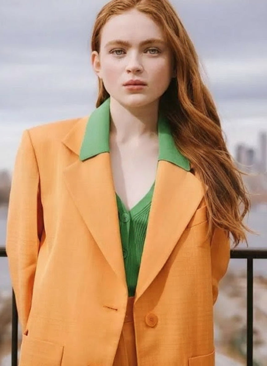 Sadie Sink Stranger Things Orange Blazer