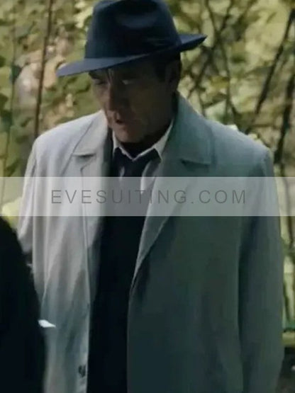 Sam Spade TV series Monsieur Spade 2024 Clive Owen Grey Trench Coat
