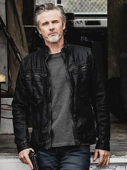 Sam Trammell 72 Hours 2024 Leather Jacket