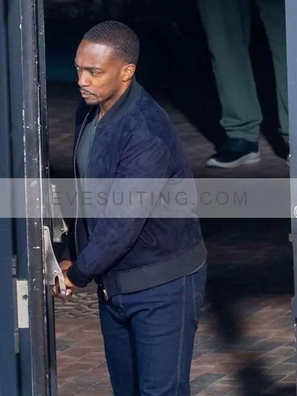 Sam Wilson Suede Leather Bomber Jacket