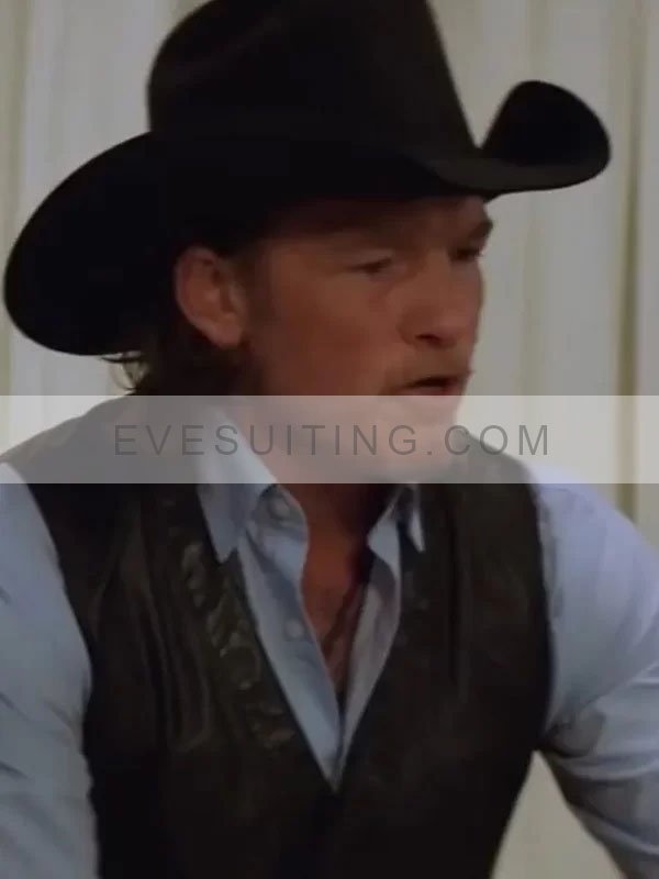 Sam Worthington 9 Bullets 2022 Leather Vest