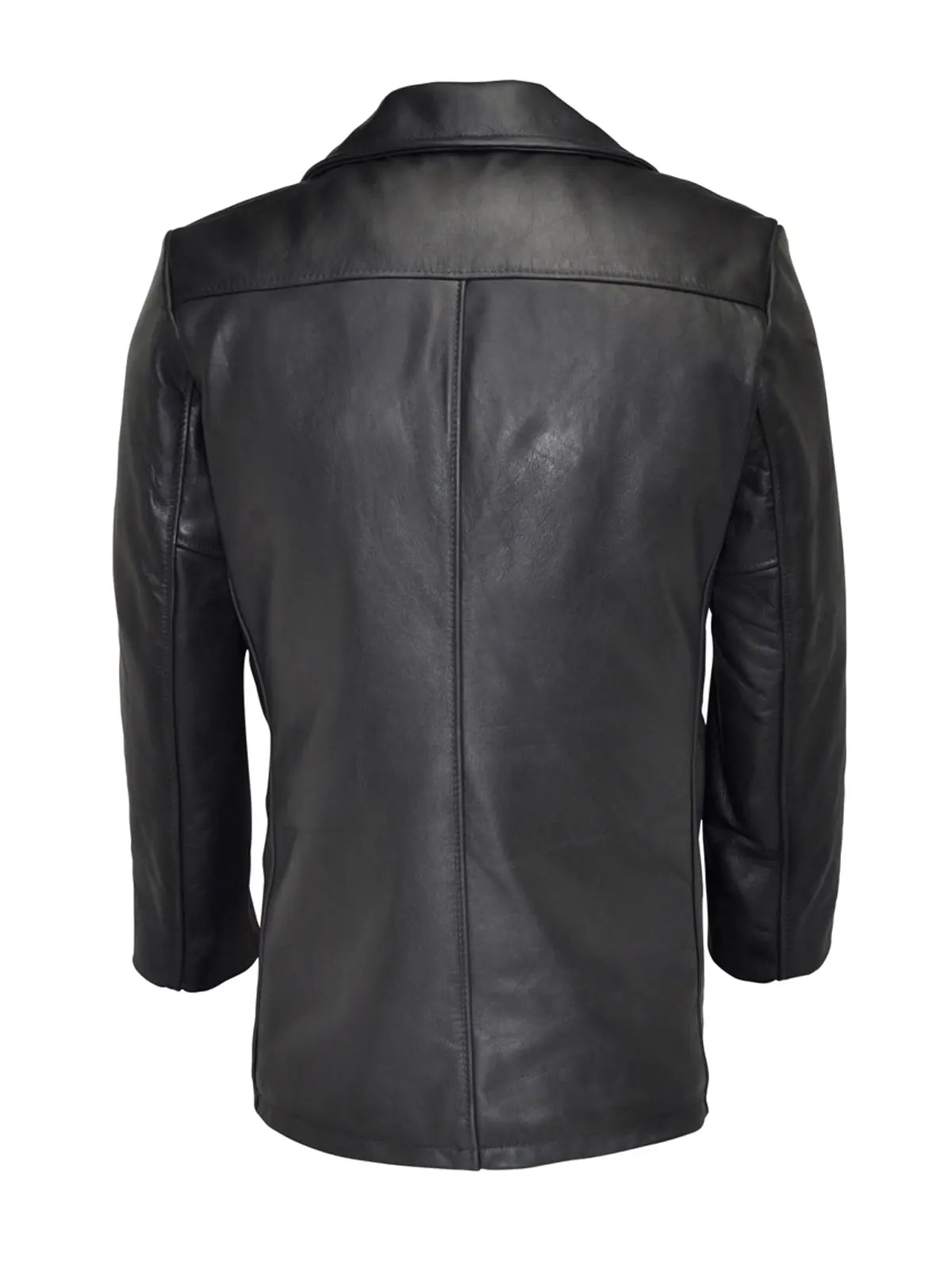 Samuel Black Real Leather Peacoat