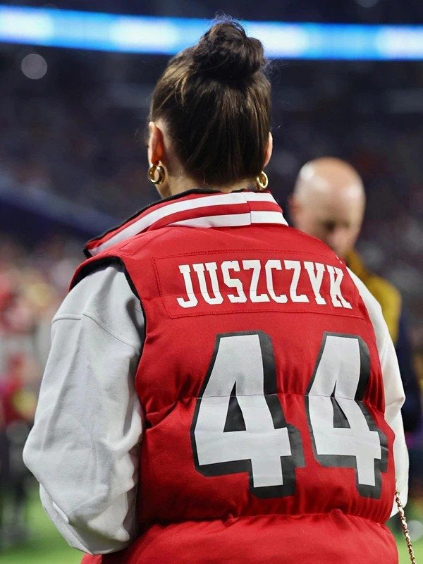 San Francisco 49ers Kristin Juszczyk 44 Puffer Red Vest