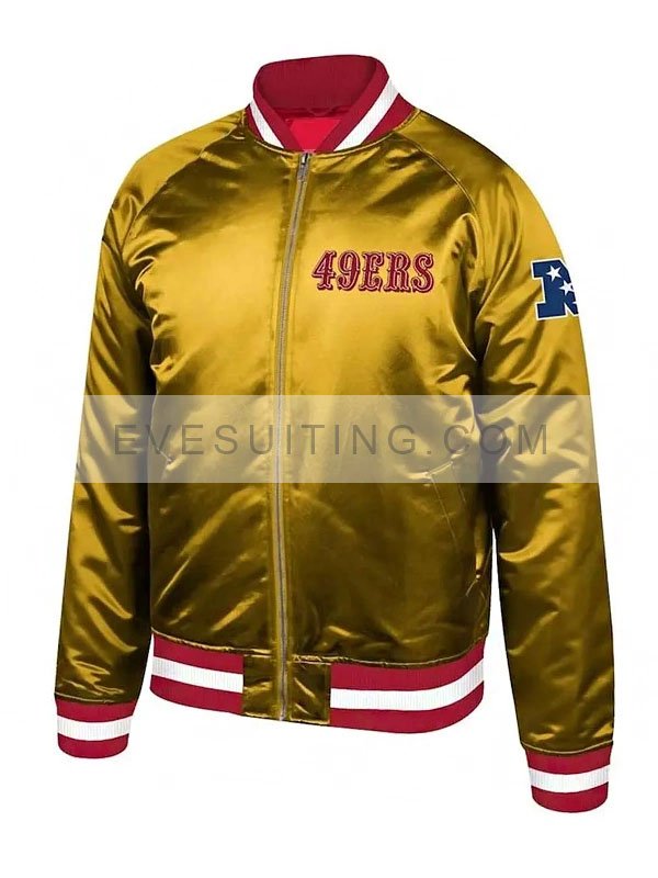 San Francisco 49ers Mitchell & Ness Faithful To The Bay Satin Jacket