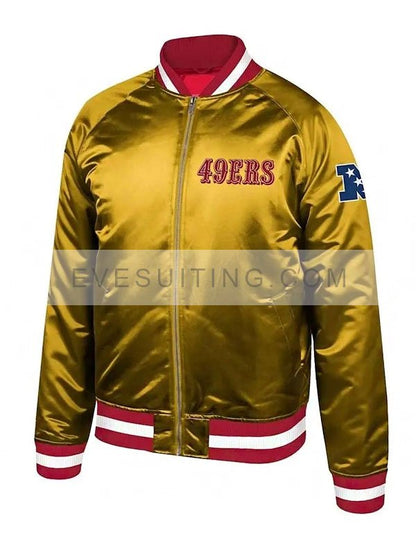 San Francisco 49ers Mitchell & Ness Faithful To The Bay Satin Jacket