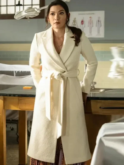 Sasha Lubbock Watson 2025 White Belted Coat
