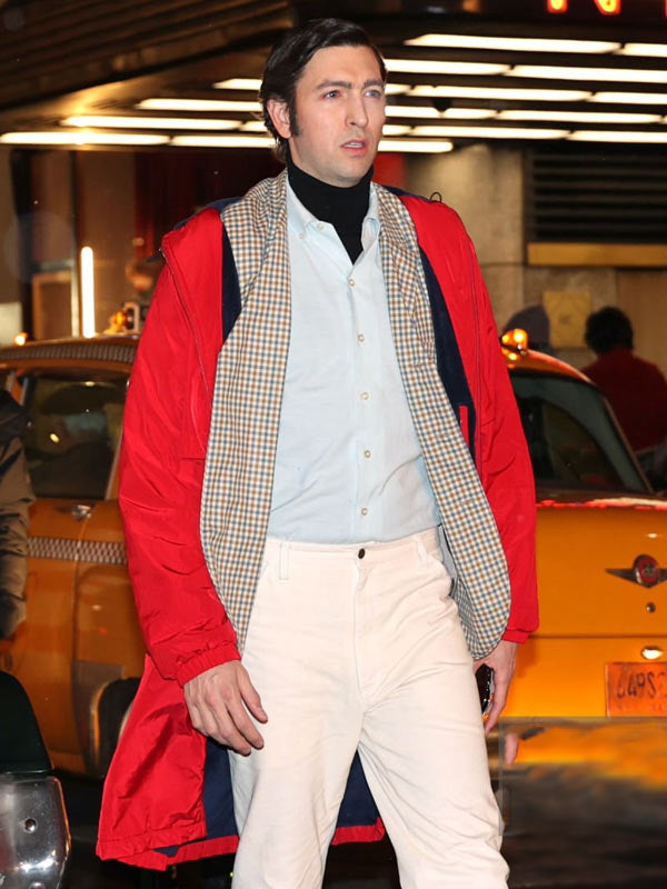 Saturday Night 2024 Nicholas Braun Hooded Coat