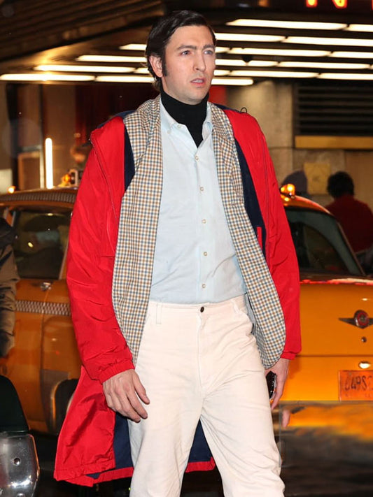 Saturday Night 2024 Nicholas Braun Hooded Coat