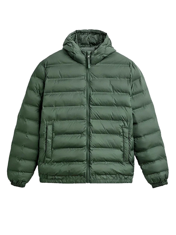 Scott Eastwood Alarum 2025 Joe Travers Green Hooded Puffer Jacket 