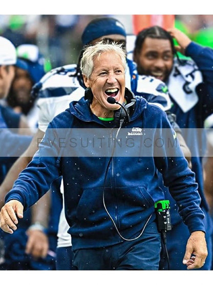 Seattle Seahawks Pete Carroll Blue Hoodie