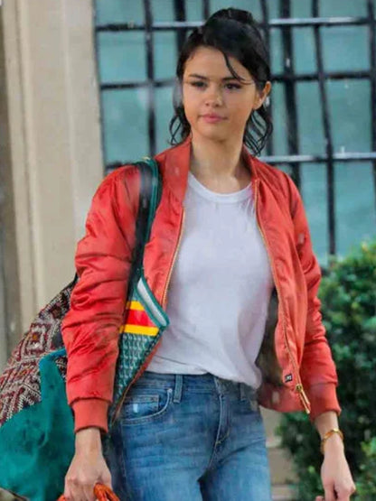 Selena Gomez Red Jacket