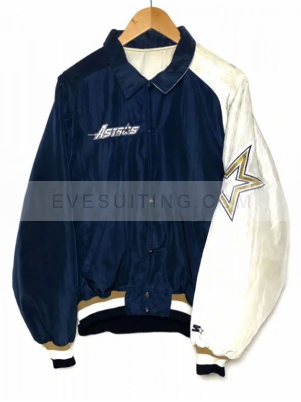 Selena Houston Astros Bomber Blue Jacket