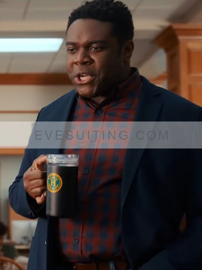 Senior Year 2022 Sam Richardson Navy Blue Wool Blazer