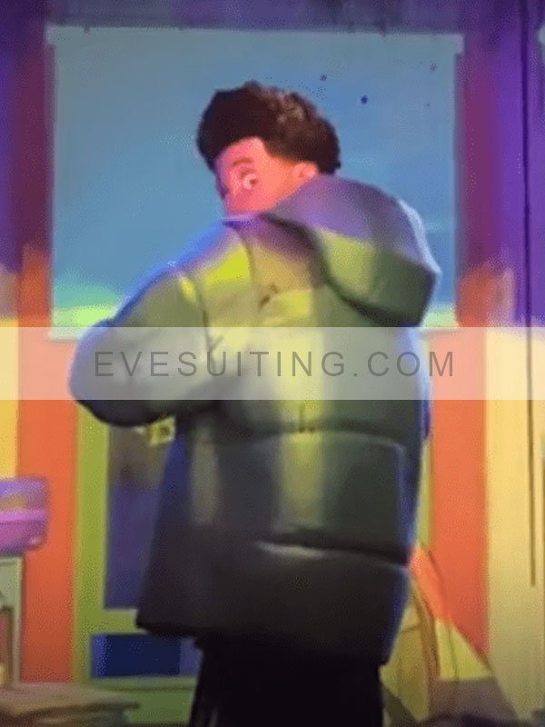 Shameik Moore Miles Morales Spider-Man Across The Spider-Verse 2023 Puffer Jacket