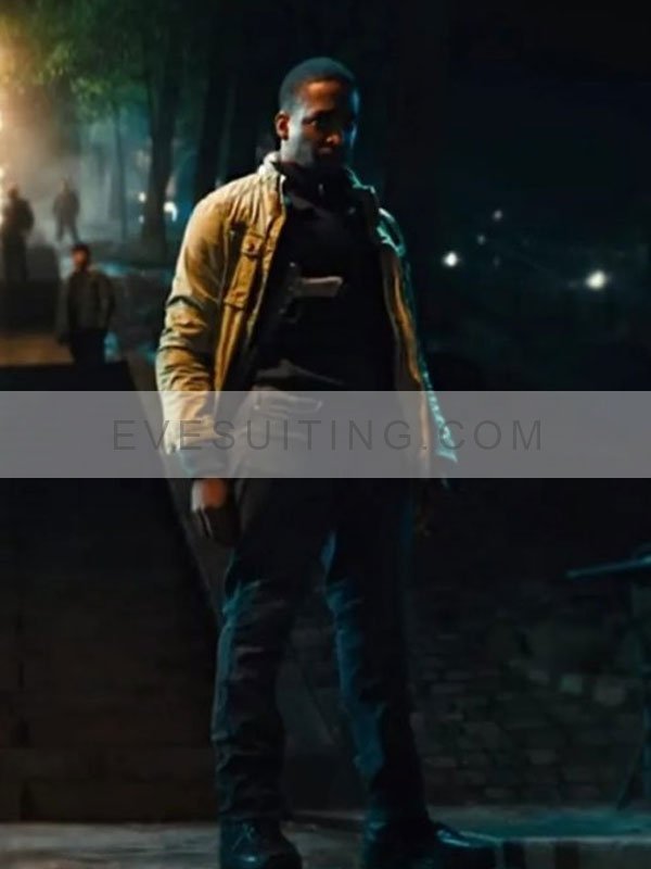 Shamier Anderson John Wick: Chapter 4 Tracker Brown Cotton Jacket