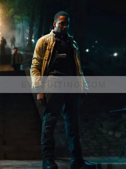 Shamier Anderson John Wick: Chapter 4 Tracker Brown Cotton Jacket