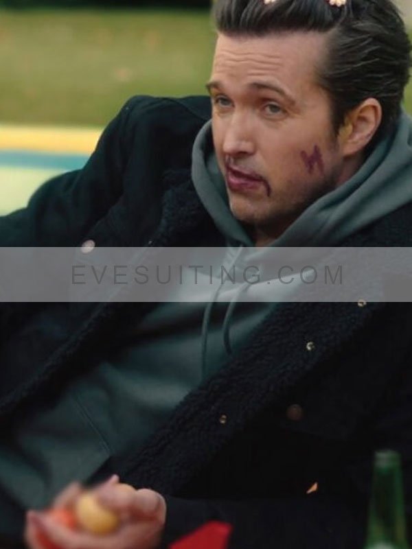 Shane Tessier Black Denim Sherpa Jacket