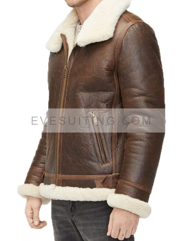 Shearling Aviator Brown Jacket