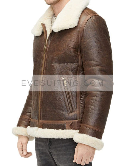 Shearling Aviator Brown Jacket