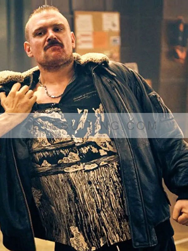 Sixty Minutes 2024 Winkler Black Shearling Leather Jacket