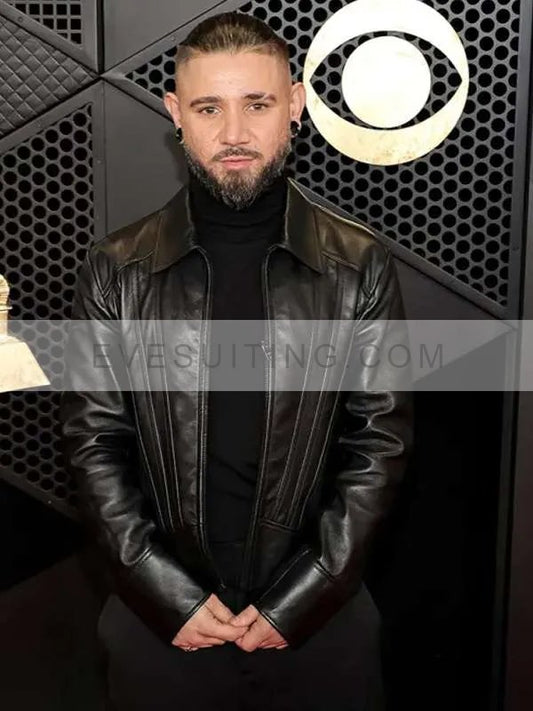 Skrillex Grammy Awards 2024 Leather Jacket