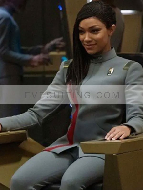 Sonequa Martin Star Trek Discovery Michael Burnham Grey Jacket