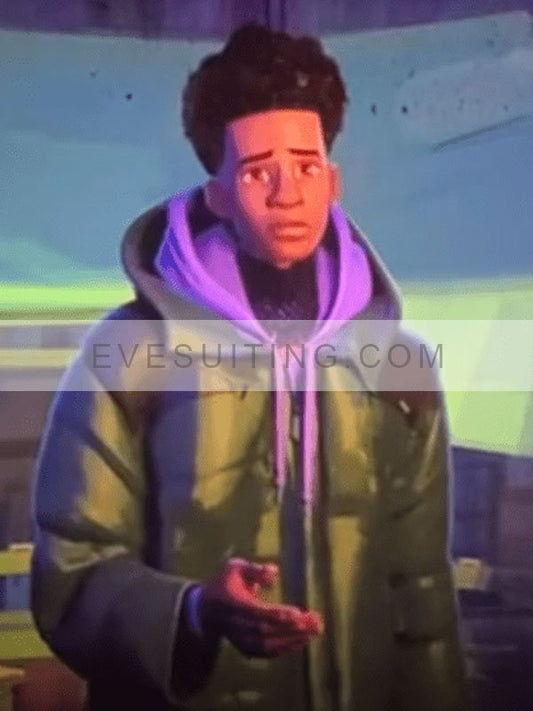 Spider-Man Across The Spider- Verse Miles Morales Puffer Jacket