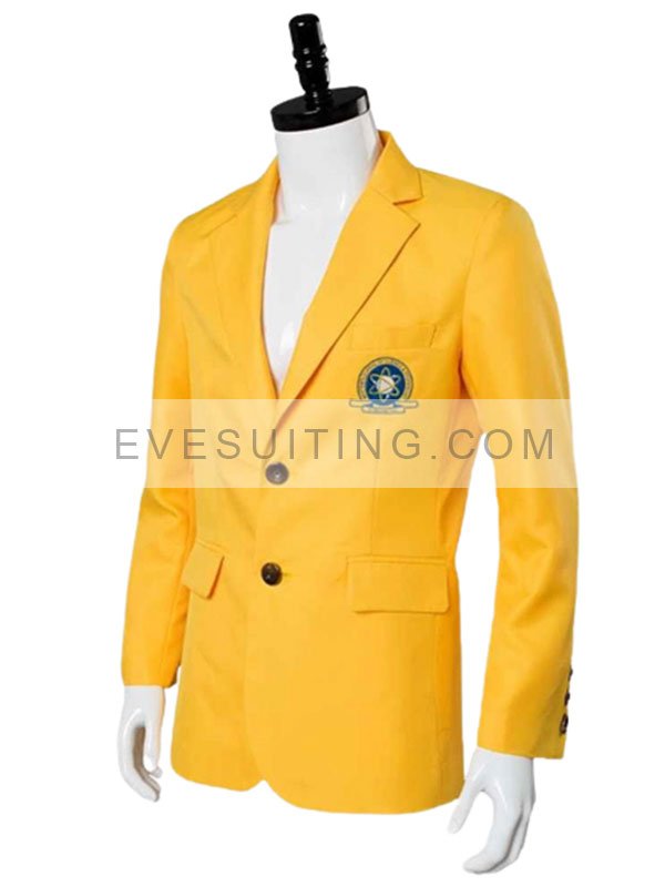 Spider Man Homecoming Peter Parker Yellow Wool Blazer Jacket