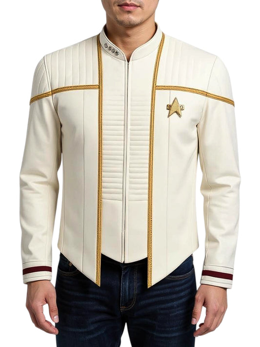 Star Trek Captain Picard White Uniform Jacket