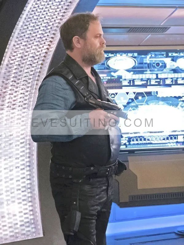 Star Trek Discovery Harry Mudd Leather Black Vest