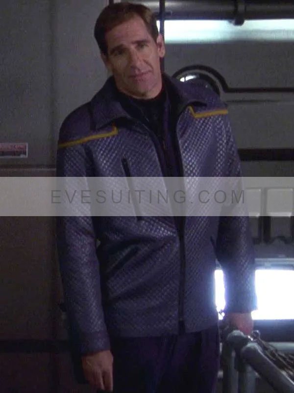 Star Trek Enterprise S01 Away Team Gray Leather Jacket