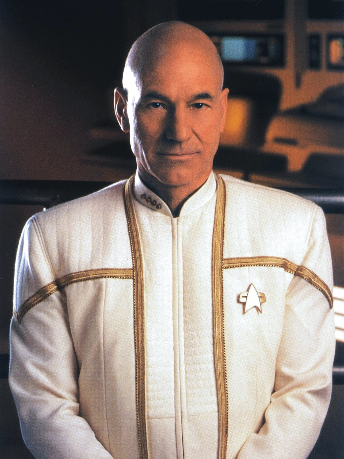 Star Trek Insurrection 1998 Picard White Uniform Jacket