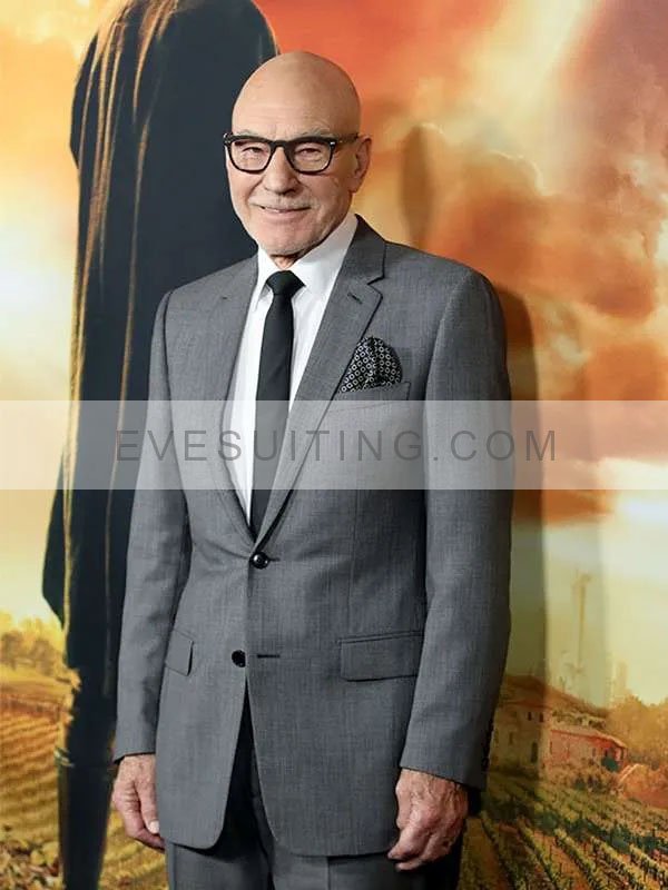 Star Trek Picard Jean-Luc Picard Grey Suiting Blazer