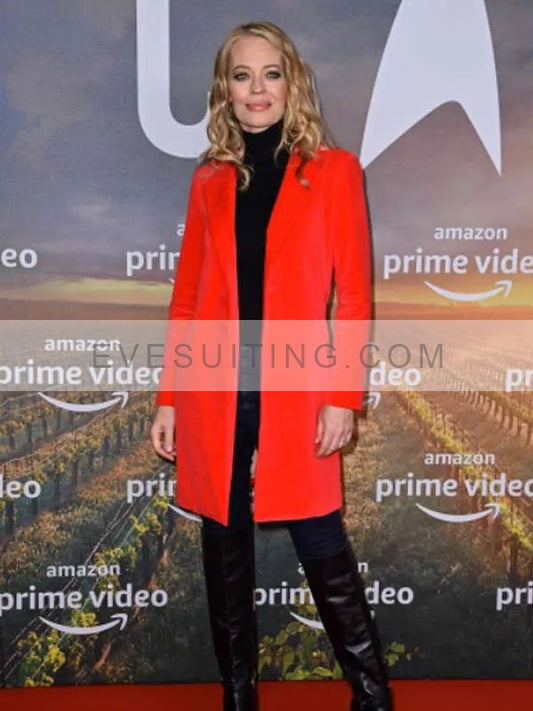 Star Trek Picard Seven of Nine Jeri Ryan Red Coat