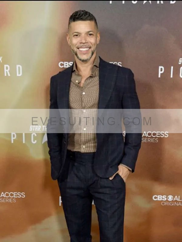 Star Trek Picard Wilson Cruz Checkered Blazer
