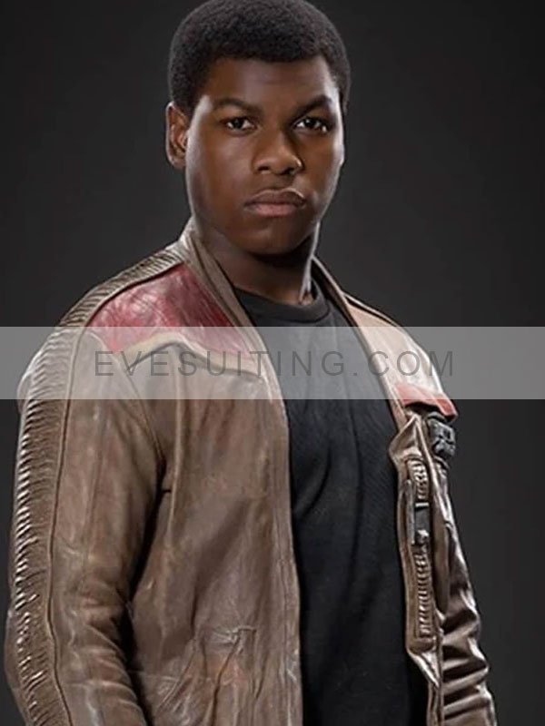 Star Wars Finn John Boyega Brown Leather Jacket