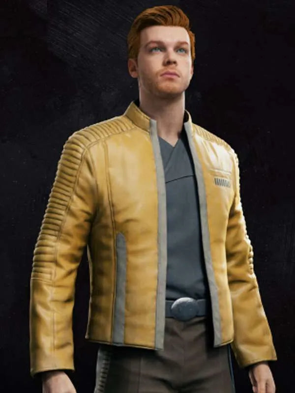 Star Wars Jedi Survivor Yellow Leather Jacket