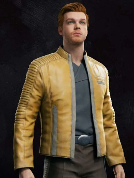 Star Wars Jedi Survivor Yellow Leather Jacket