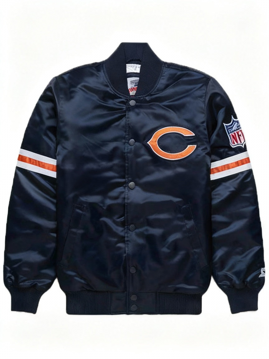 Chicago Bears Starter Vintage Bomber Jacket