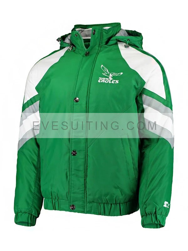Starter Kelly Green Philadelphia Eagles Pro Raglan Jacket