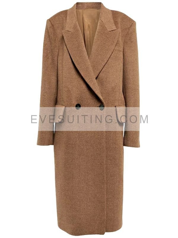 Stella McCartney Taylor Swift Double Breasted Brown Wool Coat