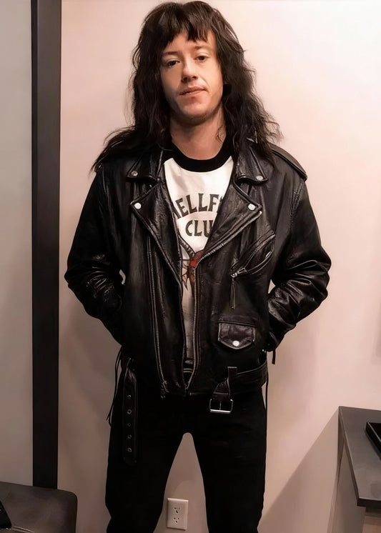 Stranger Things Eddie Munson Biker Leather Jacket