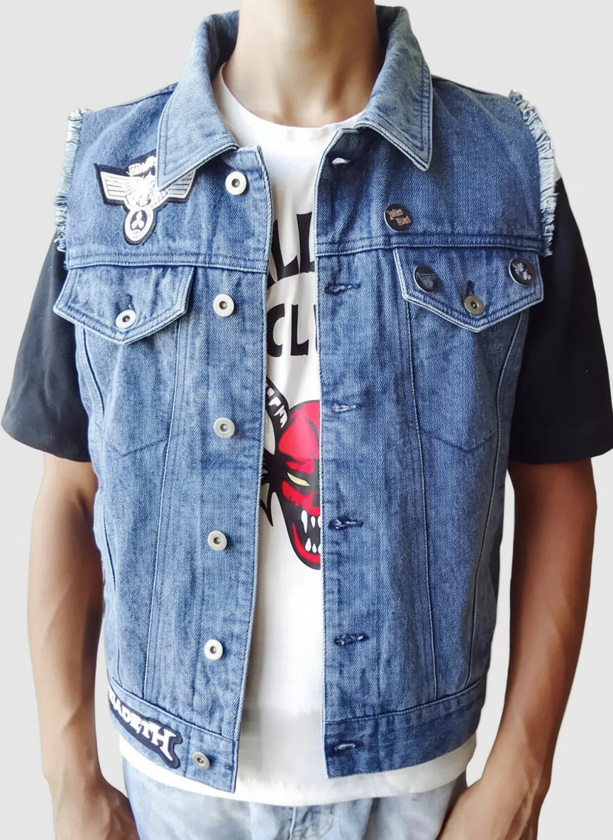 Stranger Things Eddie Munson DIO Denim Vest